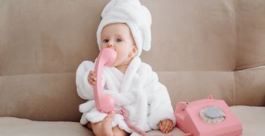 Peignoir de bain enfant brodé