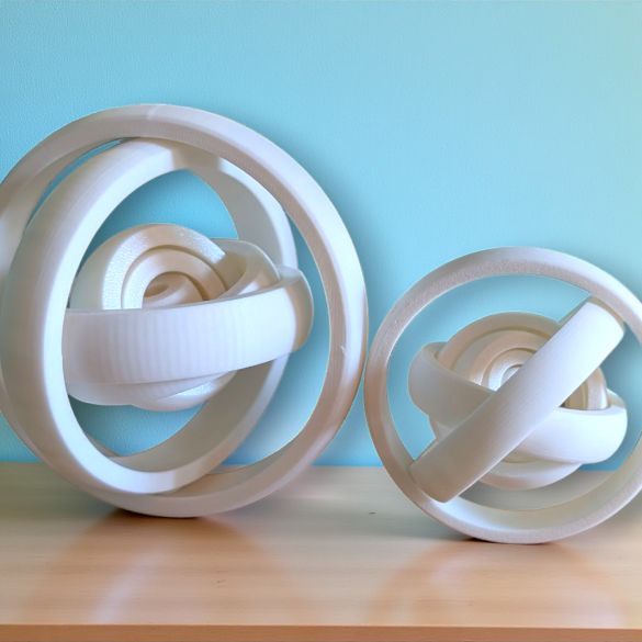 Gyro Spinner 7 Anneaux – Objet anti-stress sensoriel et décoratif