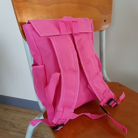 Sac à dos pour enfant personnalisé avec prénom modèle Ours rose