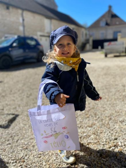 Tote bag Pâques modèle Super Lapin