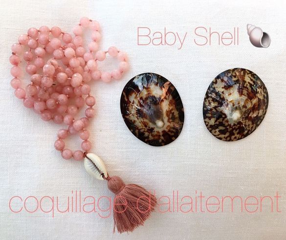 Coquillages d'allaitement en nacre Baby Shell