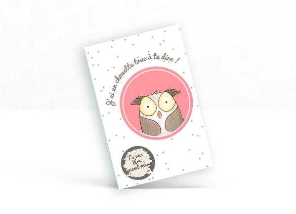 Carte à gratter "Tu vas être grand-père!" ou "Tu vas être grand mère!"|annonce grossesse