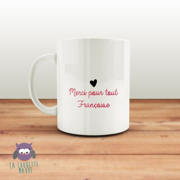 Mug personnalisable recto/verso de La Meilleure nounou
