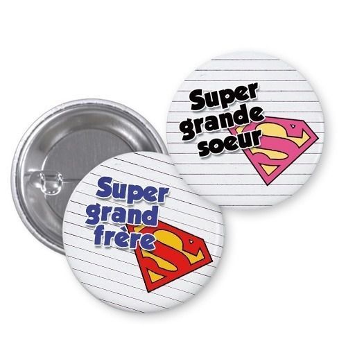 Badge Super grand frère ou soeur