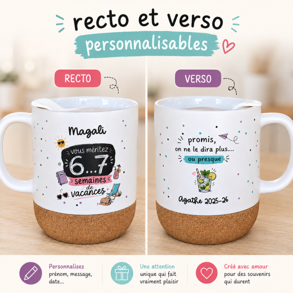 Mug Six-Seven personnalisé | Cadeau fête fin d'année scolaire