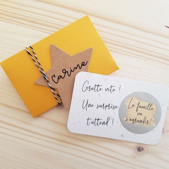Mini pochette surprise pour annonce de grossesse !