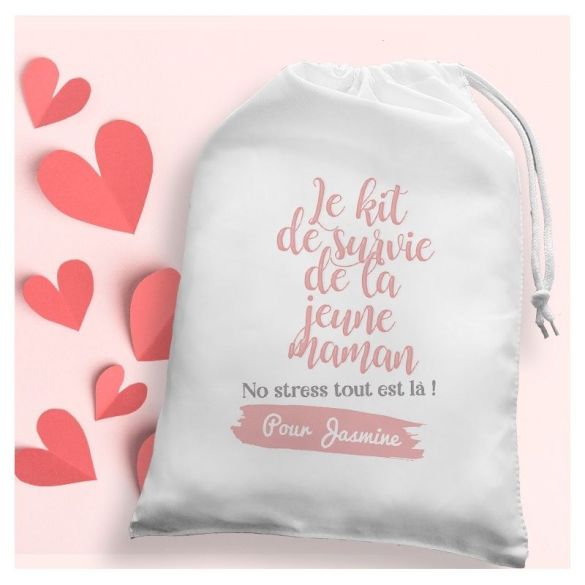 Duo de grandes pochettes pour jeune papa et maman