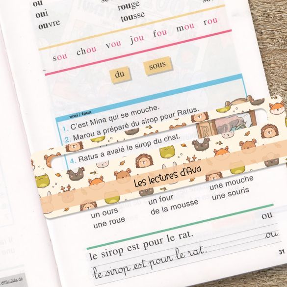 Règle de lecture personnalisée - 20 modèles au choix