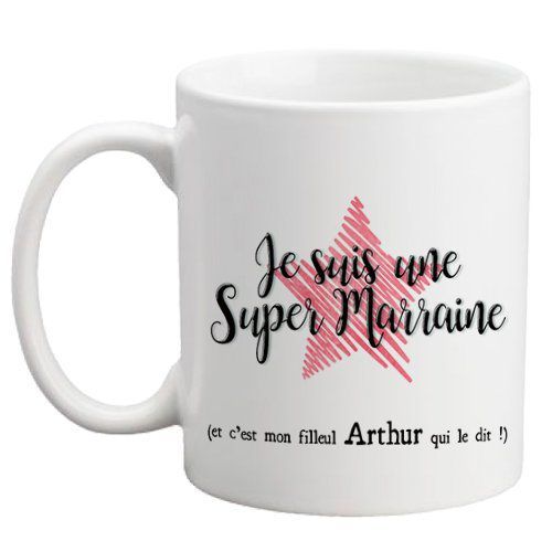 Mug personnalisable Cadeau pour Super marraine !