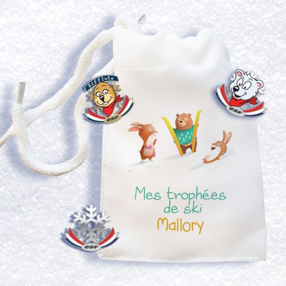 Pochette pour médailles de ski enfant