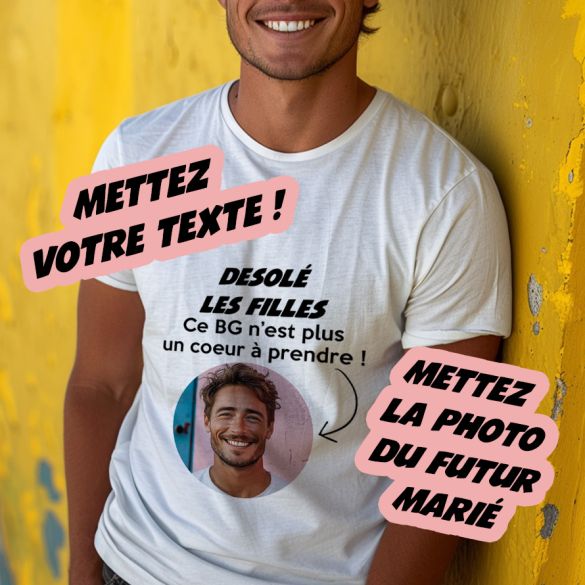 T shirt personnalisé EVG avec photo