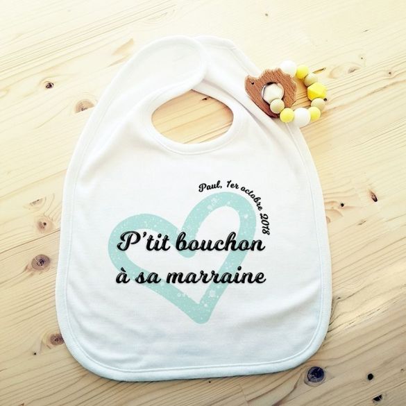 Bavoir personnalisable Gros coeur
