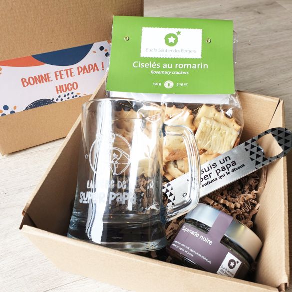 Box apéro chope de bière 50cl | Idée cadeau fête des Pères