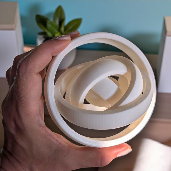 Gyro Spinner 7 Anneaux – Objet anti-stress sensoriel et décoratif