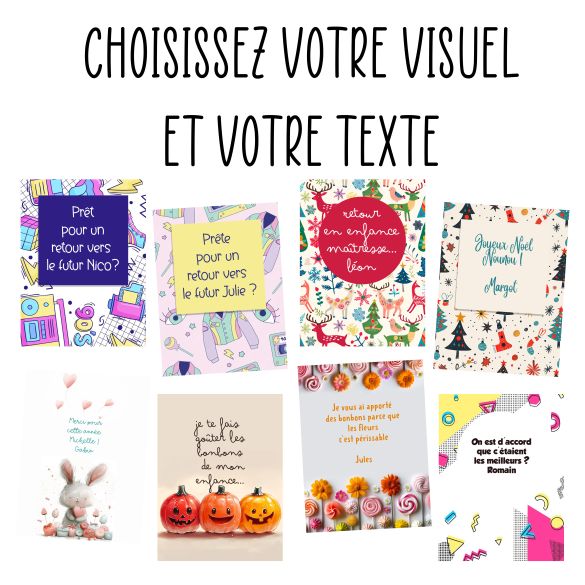Box bonbons années 80's et 90's personnalisable | Idée cadeau maîtresse | Cadeau Nounou