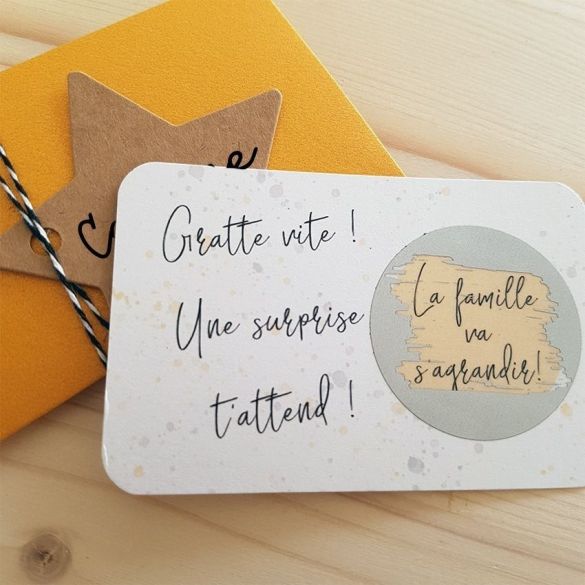 Mini pochette surprise pour annonce de grossesse !
