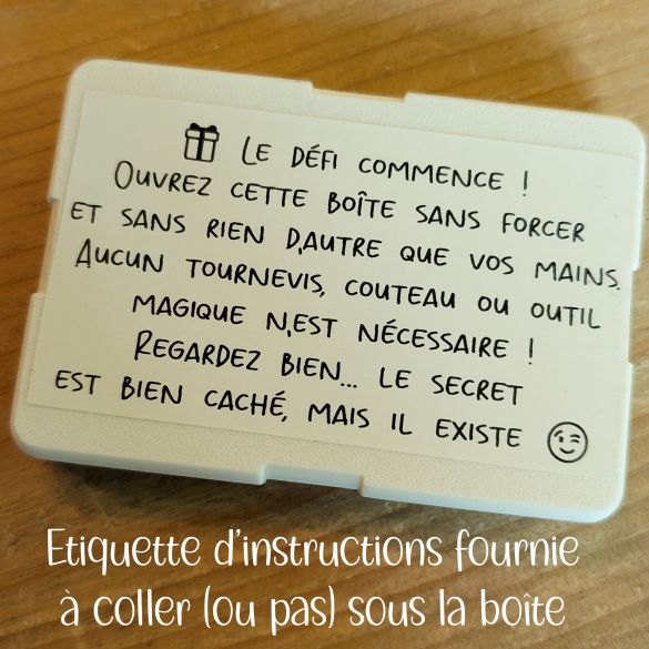 Boîte casse-tête personnalisée – Cadeau original à ouvrir