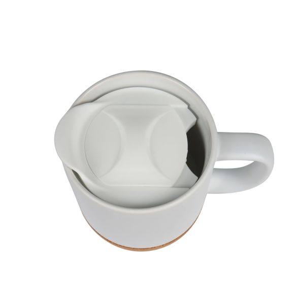 Mug et sa base en liège pour amoureux