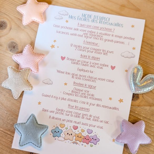 Les Étoiles des Retrouvailles – Pochon personnalisé avec rituel affectif