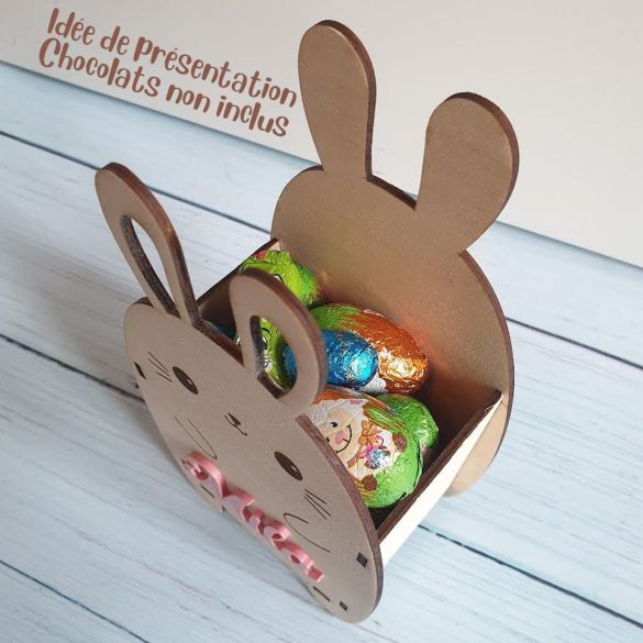 Boîte Lapin de Pâques personnalisée