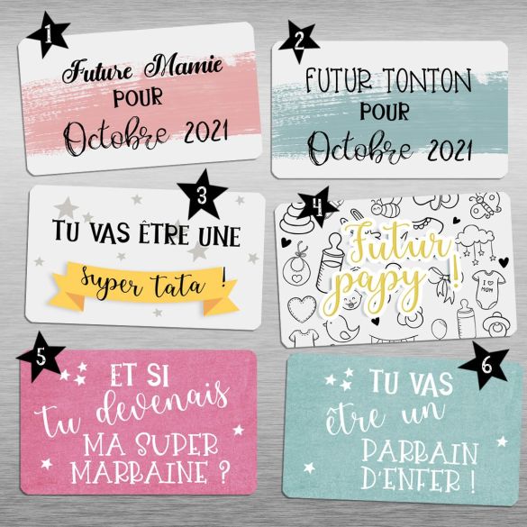 Magnets personnalisables avec votre texte