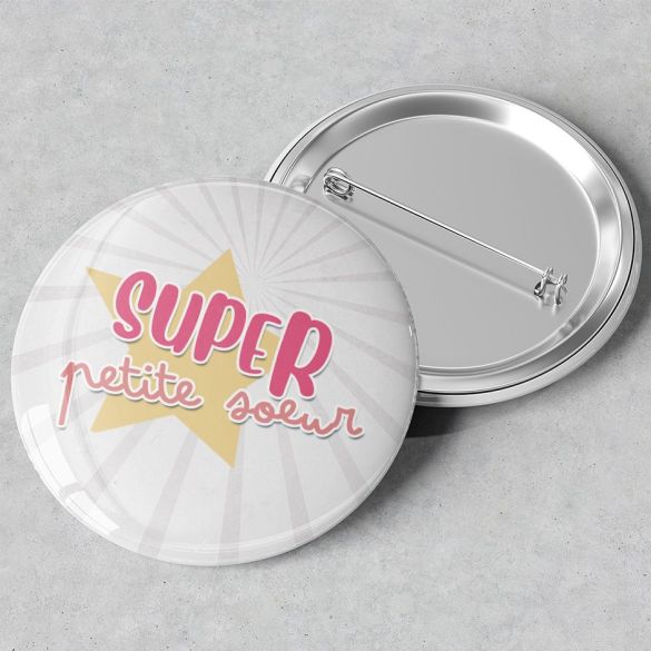 Badge Super petit frère ou soeur