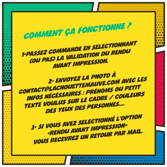 Cadre lego  Couple Pop Art