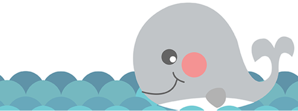 Tirelire  enfant avec prénom modèle Baleine