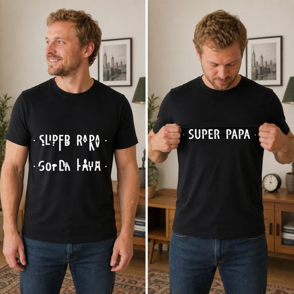 Tshirt codé 'Super Papa'