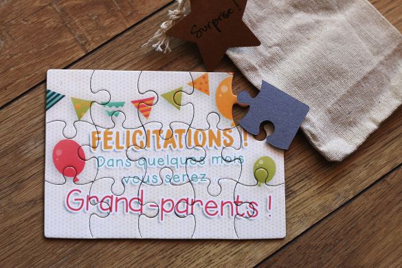 Puzzle pour futurs grand- parents -annonce de grossesse surprise originale|annonce grossesse