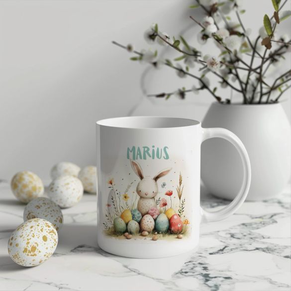 Mug personnalisé et cuillère chocolat Pâques