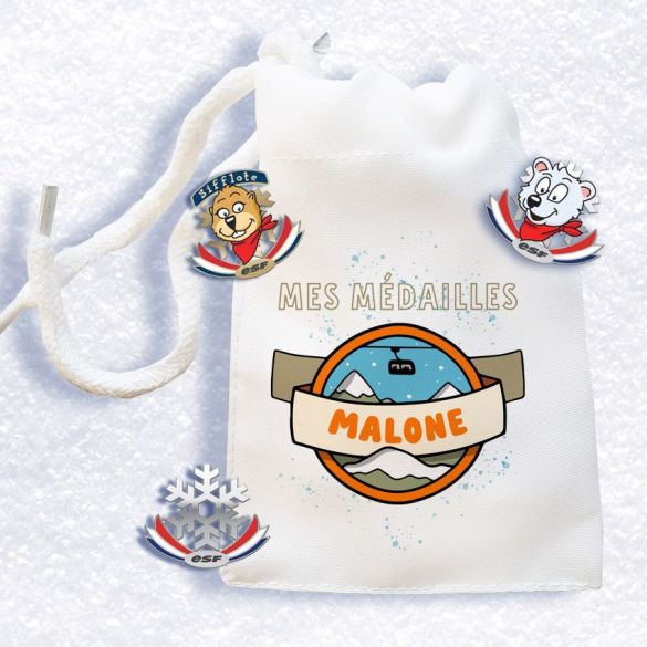 Pochette pour médailles de ski enfant