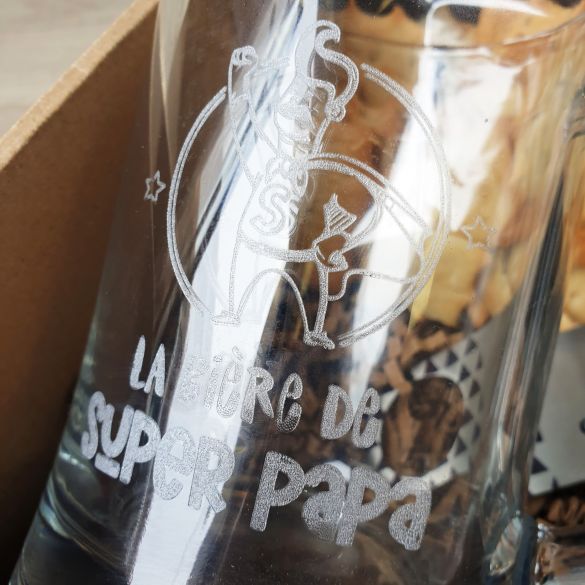 Box apéro chope de bière 50cl | Idée cadeau fête des Pères