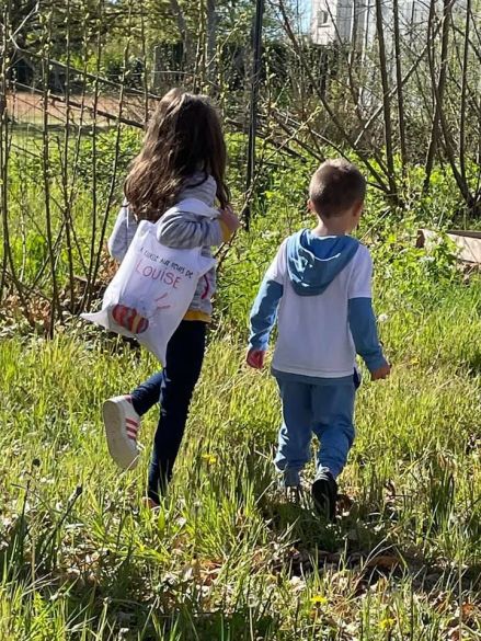 Tote bag Pâques modèle Lapin sur son oeuf