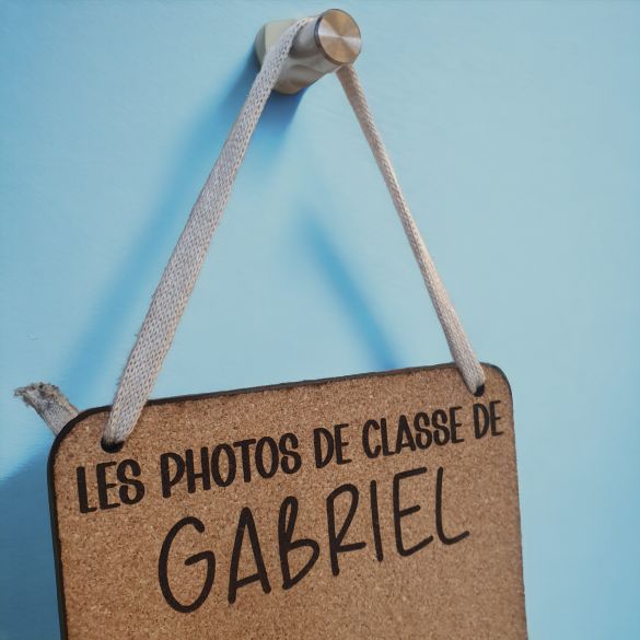 Pancarte personnalisée  pour photos de classe  /  photos d'identité