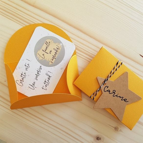 Mini pochette surprise pour annonce de grossesse !