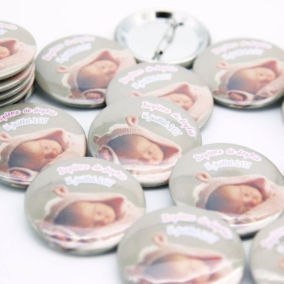 Badges ou magnets avec photo pour mariage| baptême|anniversaire| pacs...