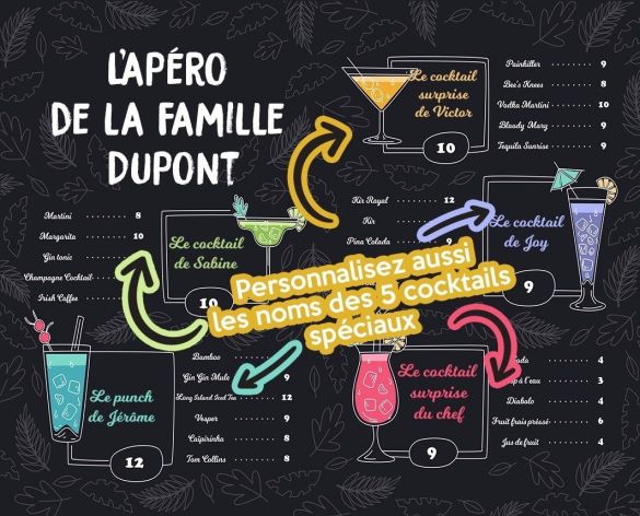 Plateau apéro personnalisé