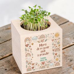 Ecocube personnalisé Boho | Idée cadeau Atsem, Maîtresse