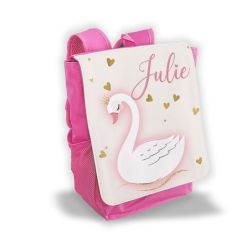 Sac à dos pour enfant personnalisé avec prénom modèle Cygne