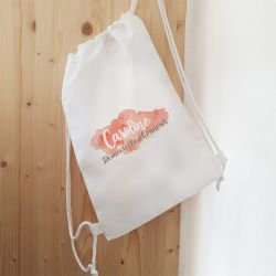 Sac personnalisable pour Témoin ou Demoiselle d'honneur | nuage rouge