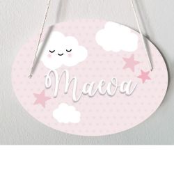 Plaque porte enfant personnalisable - Maeva