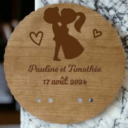 Porte alliances personnalisés mariage | support alliances Couple | matière au choix