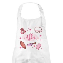 Tablier cuisine enfant personnalisé Girly