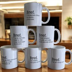 Mugs inspirés de la série Bref