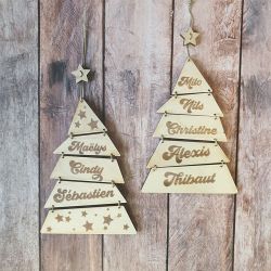 Notre Sapin DIY ! Décoration de Noël sapin en bois personnalisé