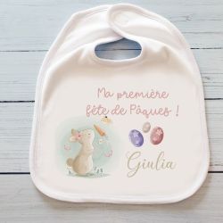 Bavoir personnalisable Ma première fête de Pâques ! Modèle 2