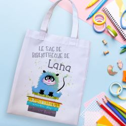 Tote bag sac de bibliothèque Monstres