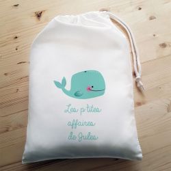 Pochon personnalisable Baleine