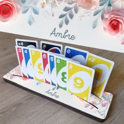 Support "Stop galère" pour cartes à jouer - Fleurs